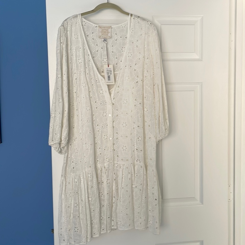 Johnny Was eyelet dress